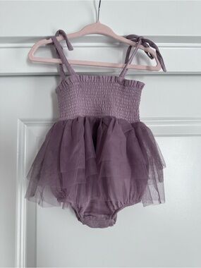 Angel Dear Lilac Muslin Tutu Romper